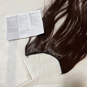 HALO LIKE HAIR PIECE DARK BROWN